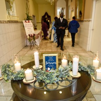 Fiesta Palace - Hall way table we decided to use this table as a loving memory table - Venues & Event Spaces Near Me - Merrillville, Indiana