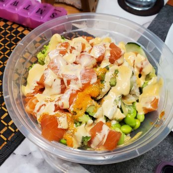 Poke Bros - a salad in a plastic bowl - Poke Near Me - Schaumburg, Illinois Poke Bros - a salad in a plastic bowl - Poke Near Me - Schaumburg, Illinois