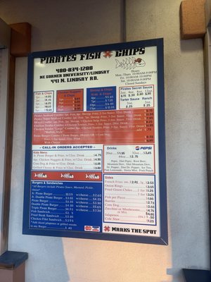Menu photo 1 Pirates Fish and Chips Mesa, AZ
