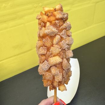 Oh K-Dog - Cinnamon on my corn dog - Korean Near Me - New York, New York