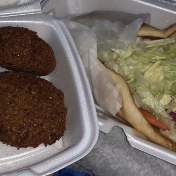 Athenian Garden - 3 Falafel Patties , Chicken Souvlaki on Pita - Greek Near Me - Absecon, New Jersey
