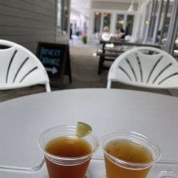 Northern Outer Banks Brewing Company - Seating outside.