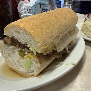 Mother's Restaurant - Photo 9: Original Debris Po' Boy Half Sandwich - Cajun/Creole Near Me - New Orleans, Louisiana Mother's Restaurant - Photo 9: Original Debris Po' Boy Half Sandwich - Cajun/Creole Near Me - New Orleans, Louisiana