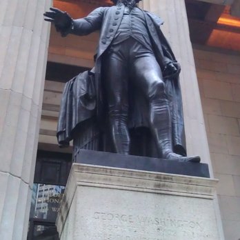 Wall Street - George Washington at Federal Hall, Wall Street, New York - Local Flavor Near Me - New York, New York Wall Street - George Washington at Federal Hall, Wall Street, New York - Local Flavor Near Me - New York, New York
