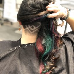Murraki Salon - Spice up your style, but keep it professional by adding a hidden design and underlight color! -Pulp Riot Color