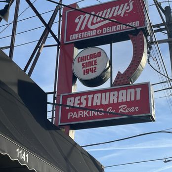 Manny's Cafeteria & Delicatessen - Cool signage - Delis Near Me - Chicago, Illinois