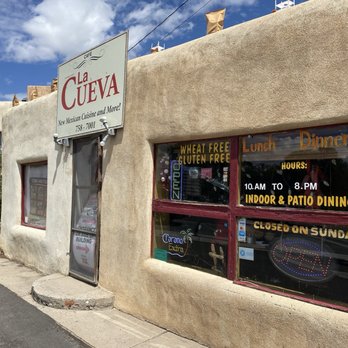 La Cueva Cafe - Restaurant front - Mexican Near Me - Taos, New Mexico