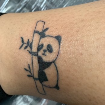 SoCal Ink Shop - Panda laying on a bamboo - Tattoo Near Me - Oxnard, California SoCal Ink Shop - Panda laying on a bamboo - Tattoo Near Me - Oxnard, California