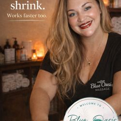 Blue Oasis Massage - "Cheaper than a shrink."
I hear this more than you'd think.
19+ years of trusted, personalized massage therapy at Blue Oasis Massage.