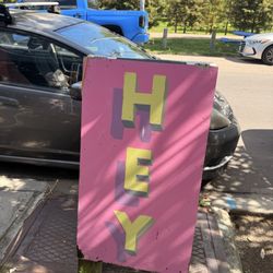 HEY Coffee Co. - Sign outside