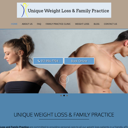 Webmaster On Site - Unique Weight Loss & Family Practice. Website designed & managed by us. Visit at www.uniqueweightlosssolutions.com