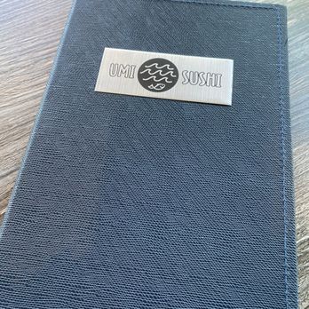 Umi Sushi - Front of menu - Sushi Bars Near Me - Reno, Nevada
