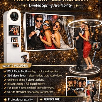 PSL3 Productions - Graduation & Prom Photo Booth Special
Limited Spring Availability
Celebrate prom and graduation with a premium DSLR Photo Booth ex - Photo Booth Rentals Near Me - Lakewood, California PSL3 Productions - Graduation & Prom Photo Booth Special
Limited Spring Availability
Celebrate prom and graduation with a premium DSLR Photo Booth ex - Photo Booth Rentals Near Me - Lakewood, California