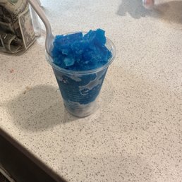Blueberry water ice. Blueberry water ice.