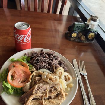Cuban Foods Bakery & Restaurant - Lechon asada. Pork with onions, black beans rice with a light salad. - Bakeries Near Me - Phoenix, Arizona Cuban Foods Bakery & Restaurant - Lechon asada. Pork with onions, black beans rice with a light salad. - Bakeries Near Me - Phoenix, Arizona