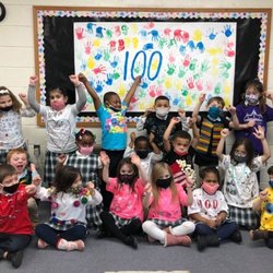 Calvary Baptist Church Academy - K5 class... 100th day celebration