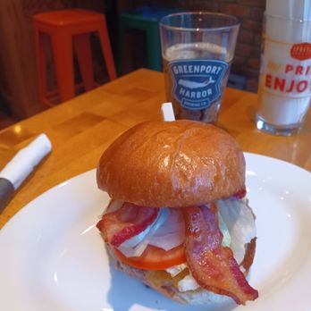 Burgers & Beer - Burger and black duck porter - Burgers Near Me - New York, New York Burgers & Beer - Burger and black duck porter - Burgers Near Me - New York, New York