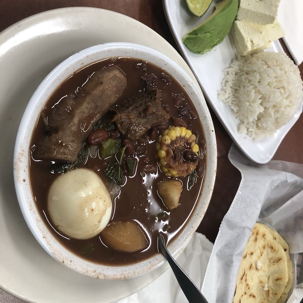 Pollo a la Vista - Sopa de frijol con costilla de res/Red Bean Soup with Beef Rib...(Half soup pictured but option of regular size soup bowl is an Option) - Latin American Near Me - Gaithersburg, Maryland Pollo a la Vista - Sopa de frijol con costilla de res/Red Bean Soup with Beef Rib...(Half soup pictured but option of regular size soup bowl is an Option) - Latin American Near Me - Gaithersburg, Maryland