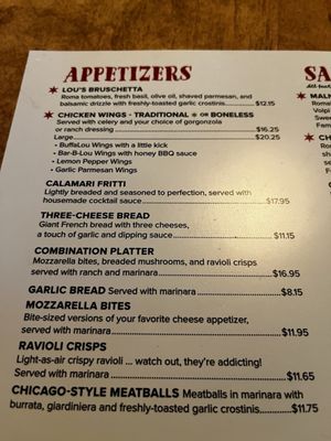 Menu photo 4 Lou Malnati's Pizzeria Chicago, IL
