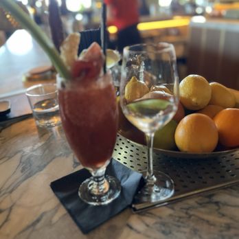 The Bungalow Kitchen - Michelada & Sake cold drink - New American Near Me - Tiburon, California The Bungalow Kitchen - Michelada & Sake cold drink - New American Near Me - Tiburon, California