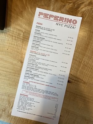 Menu photo 1 Peperino NYC Pizza New York, NY Menu photo 1 Peperino NYC Pizza New York, NY