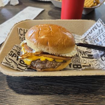 Burger Shack - Jersey Burger (Side view) - Burgers Near Me - Manalapan, New Jersey