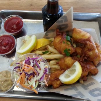 Gott's Roadside - Mahi Mahi Fish & Chips with Fries, Tarter Sauce & American Slaw for $16.99 - American Near Me - Greenbrae, California Gott's Roadside - Mahi Mahi Fish & Chips with Fries, Tarter Sauce & American Slaw for $16.99 - American Near Me - Greenbrae, California