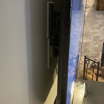 Madison's Home Theater - Able to move power and get cables run to boxes below. Clean and organized - Home Theatre Installation Near Me