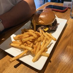 Thunder Bar & Grill - Osage Casino Hotel - Cheeseburger and fries, husband said it was all really good!