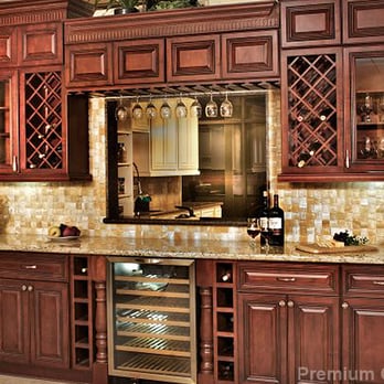 Premium Cabinets - Cherry Rope Wine Bar - Kitchen & Bath Near Me - Dallas, Texas Premium Cabinets - Cherry Rope Wine Bar - Kitchen & Bath Near Me - Dallas, Texas