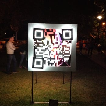 Art in the Dark - Funky floating QR code... - Local Flavor Near Me - Auckland, AUK