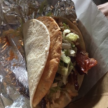 Barrio - When you accidentally get a taco with thick cut bacon instead of chicken, and decide upon looking at it to keep the order anyway! - Bars Near Me - Cleveland, Ohio Barrio - When you accidentally get a taco with thick cut bacon instead of chicken, and decide upon looking at it to keep the order anyway! - Bars Near Me - Cleveland, Ohio