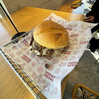 Smashburger - dry bun and way too much sauce. "definitely" worth $9 - Burgers Near Me - Sacramento, California Smashburger - dry bun and way too much sauce. "definitely" worth $9 - Burgers Near Me - Sacramento, California
