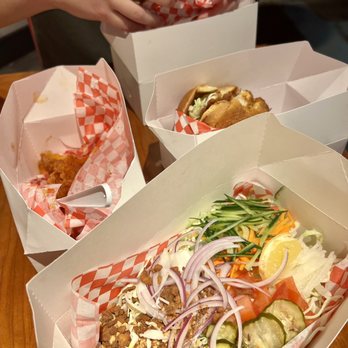 Hotbird - Fried fish salad - Comfort Food Near Me - Oakland, California