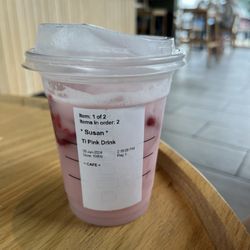 Starbucks - Tall Pink drink