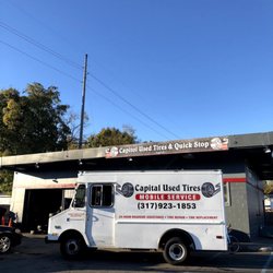 Capital Used Tire and Quick Stop - Our roadside assistance truck getting loaded and ready to go assist a customer!