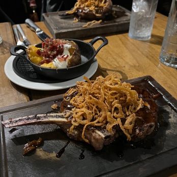 Willard Hicks - Ponzu Ginger Ponzu Bone - in Ribeye and Wh Loaded Baked Potato - New American Near Me - Campbell, California Willard Hicks - Ponzu Ginger Ponzu Bone - in Ribeye and Wh Loaded Baked Potato - New American Near Me - Campbell, California
