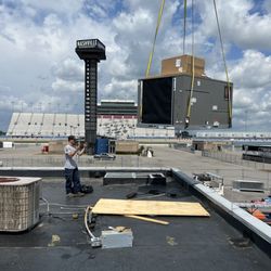 KandS HVAC - 10ton Rheem package unit we installed at Nashville Super Speedway