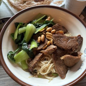 3+3 Lanzhou Ramen - A22. Oil Pouring Spicy Beef Hand-Pulled Noodles (Not Soup) - Chinese Near Me - Kennesaw, Georgia