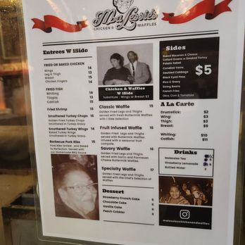 Ma Lessie's Chicken and Waffles - Menu - Waffles Near Me - Philadelphia, Pennsylvania