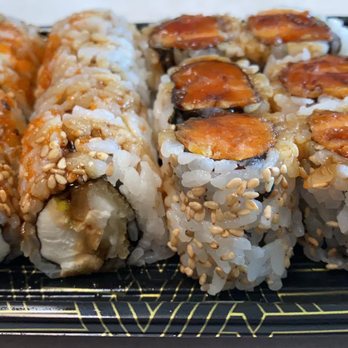 Hibachi Japanese Express - Tampa (left) and sweet potato roll - Japanese Near Me - Valrico, Florida Hibachi Japanese Express - Tampa (left) and sweet potato roll - Japanese Near Me - Valrico, Florida