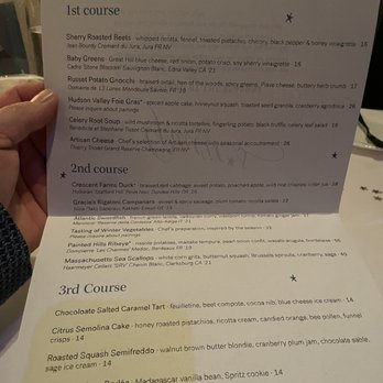 Gracie's - Menu - New American Near Me - Providence, Rhode Island