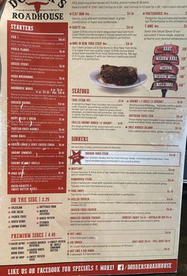 Menu photo 1 Dobber's Roadhouse Eufaula, OK Menu photo 1 Dobber's Roadhouse Eufaula, OK