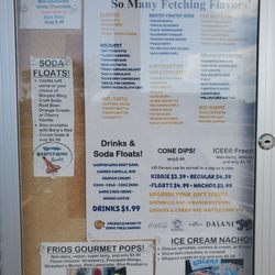 Goldies Flavored Soft Serve - Menu