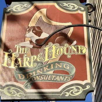 Harp and Hound Irish Pub - the sign - Pubs Near Me - Mystic, Connecticut Harp and Hound Irish Pub - the sign - Pubs Near Me - Mystic, Connecticut
