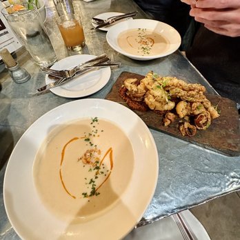 The Pullman - White Bean Soup and Wild Mushroom & Roasted Tomato Hash. Both were delicious! - New American Near Me - Glenwood Springs, Colorado The Pullman - White Bean Soup and Wild Mushroom & Roasted Tomato Hash. Both were delicious! - New American Near Me - Glenwood Springs, Colorado