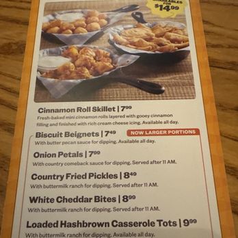 Cracker Barrel Old Country Store - Menu 9/26 - American Near Me - Clemmons, North Carolina