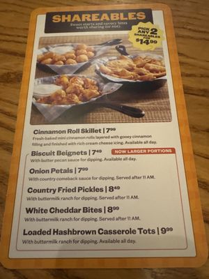 Menu photo 1 Cracker Barrel Old Country Store Clemmons, NC
