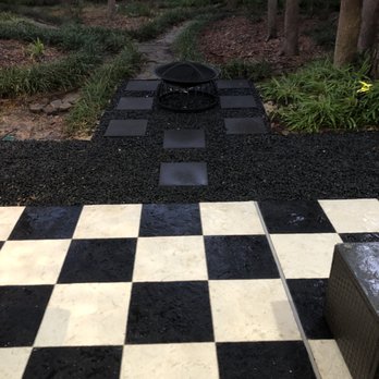 Down South Farms - Black gravel and pavers. - Landscaping Near Me Down South Farms - Black gravel and pavers. - Landscaping Near Me