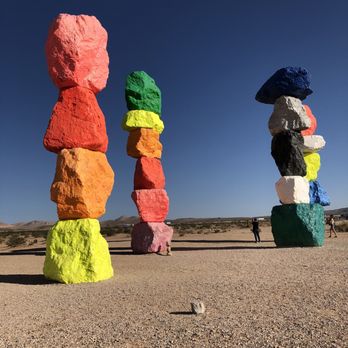 Seven Magic Mountains - Public Art Near Me - Las Vegas, Nevada Seven Magic Mountains - Public Art Near Me - Las Vegas, Nevada